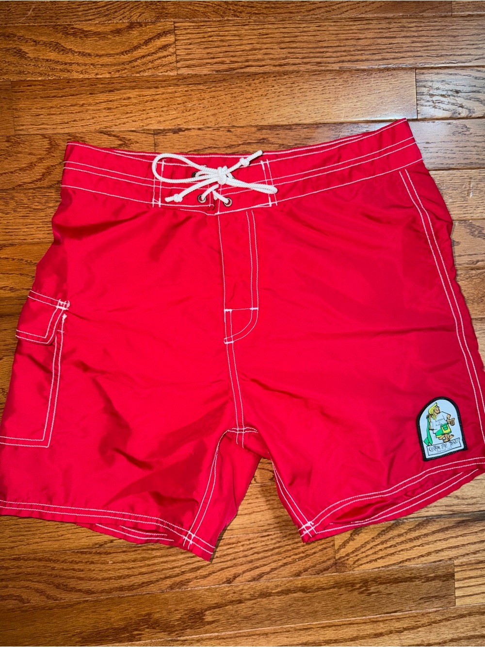 $79 Men's Red Kanvas by Katin Waterman Swim Trunks 30” W 17” Outseam NWOT